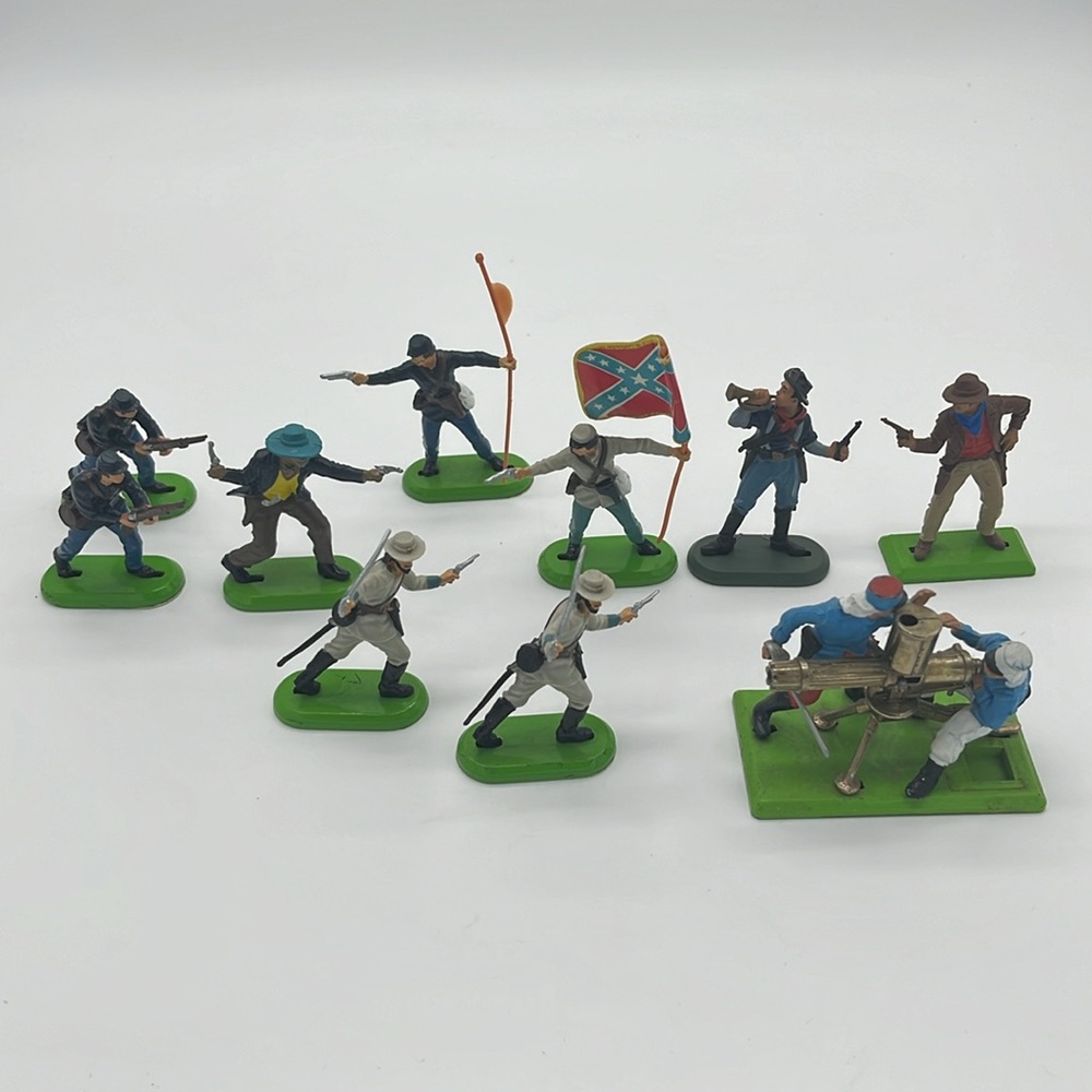 Britain's LTD DEETAIL Confederate Figurines Lot (10 Figurine Pieces)